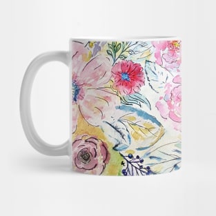 Watercolor hand paint floral design Mug